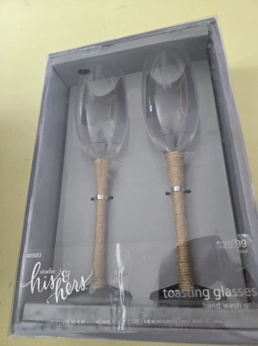 His and Hers Toasting Glasses New